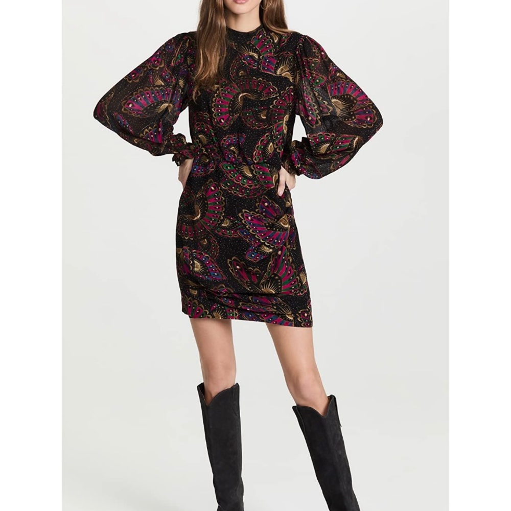 FARM RIO- Butterfly Sky Mini Dress - XS